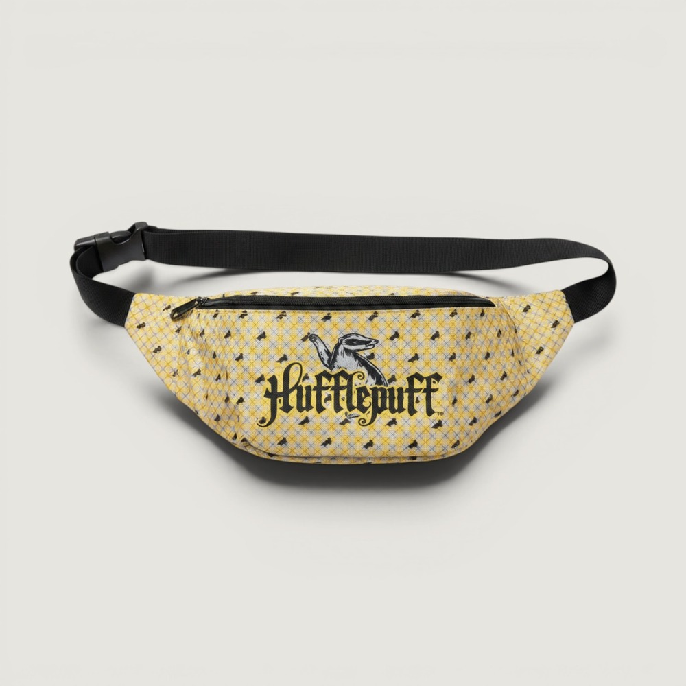 Harry Potter Hufflepuff Buckle-Down Fanny Pack Yellow Badger Wizarding World Bag